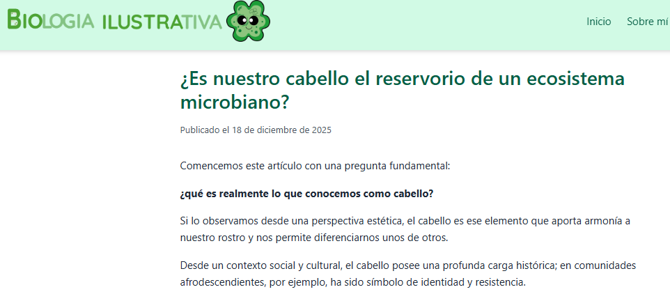 Ecosistema microbiano en el cabello